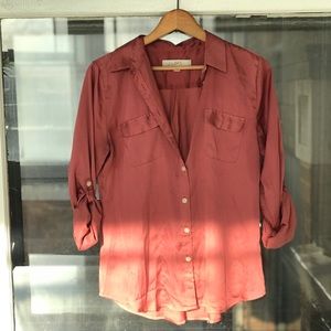 Loft Silk Button Down Blouse